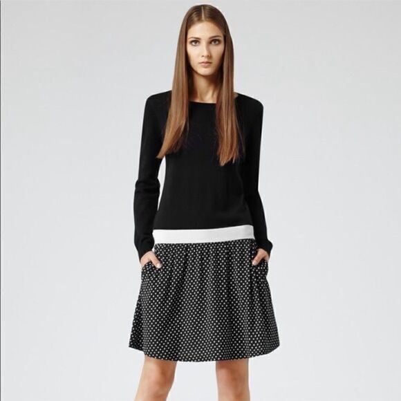 𝅺euc Reiss Houston wool sweater dress US size 8 - Picture 1 of 10